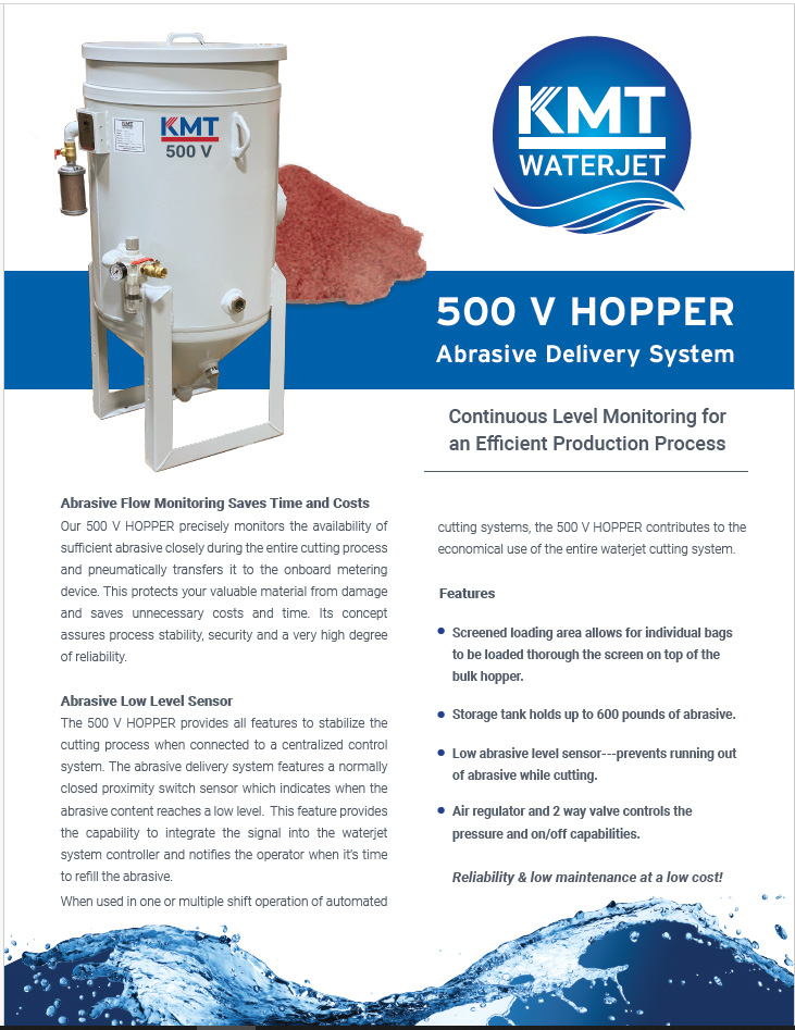 KMT 500 V Abrasive Hopper Flyer