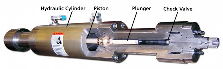 KMT waterjet cutting intensifier parts